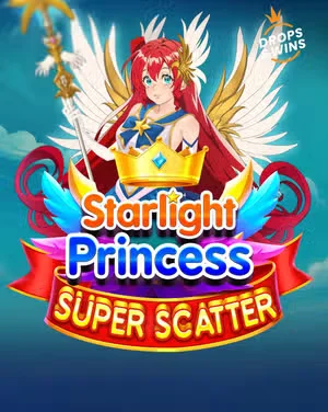 Capa do caça-níquel Starlight Princess Super Scatter com uma princesa alada.