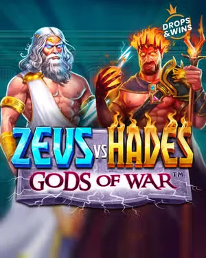 Capa do caça-níquel Zeus vs Hades com os dois deuses frente a frente.